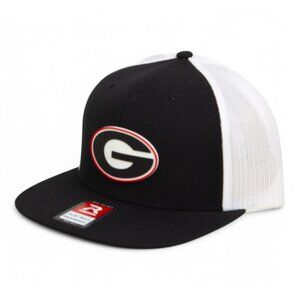 Georgia Bulldogs Power G 3D Wool Blend Flat Bill Hat- Black/ White